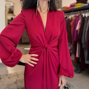 Abito lungo rosso Silence