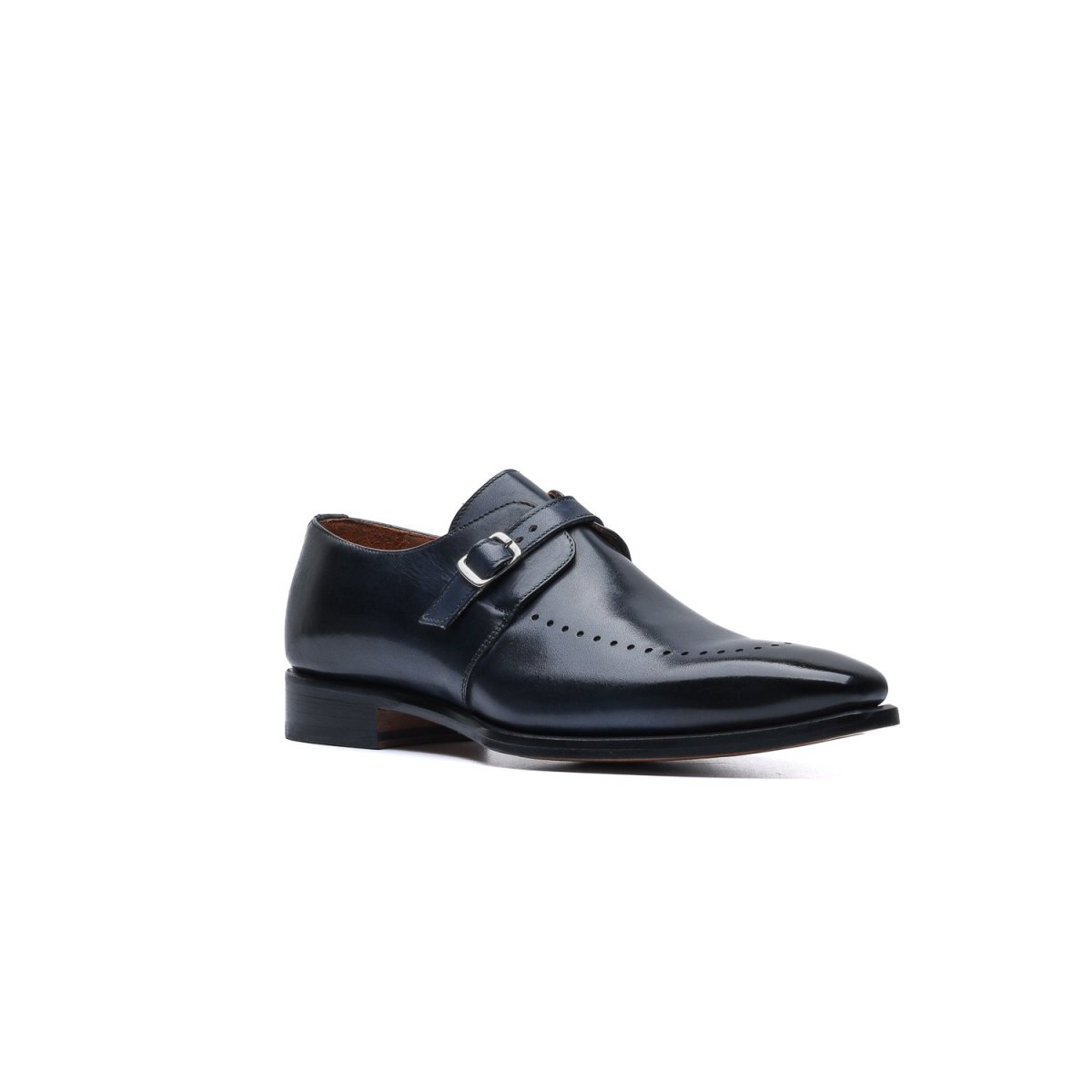 Monk Strap Derby Long Brogue – Blu - immagine 5