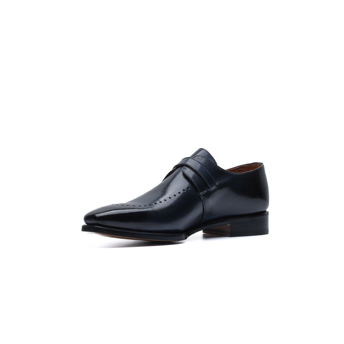 Monk Strap Derby Long Brogue – Blu - immagine 6