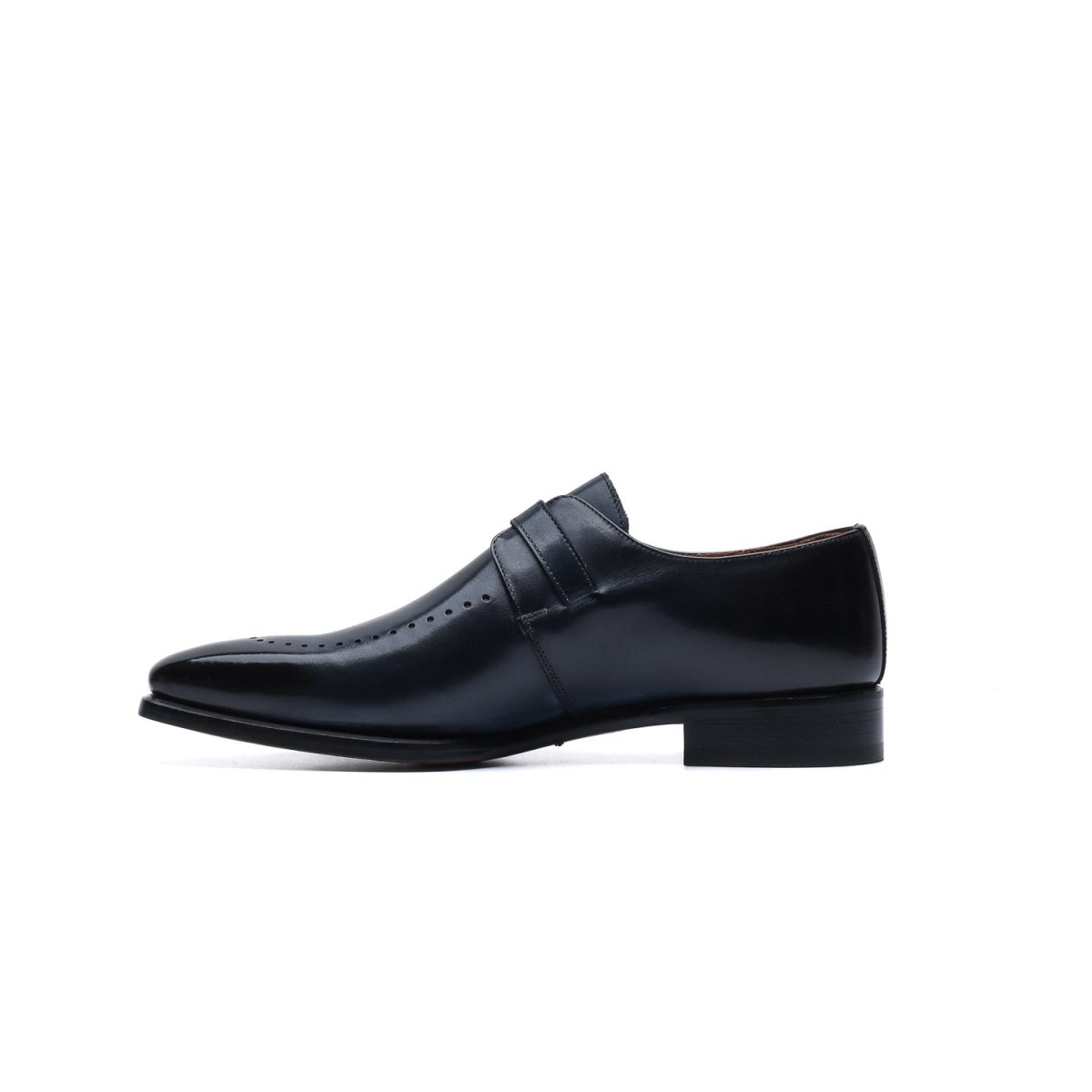 Monk Strap Derby Long Brogue – Blu - immagine 7