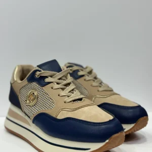 SOFIA - sneakers beige e blu