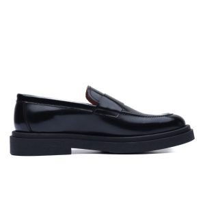 Penny Loafer in Black Leather