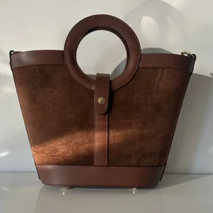 Borsa in camoscio cuoio