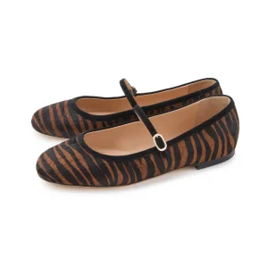 Ballerine Zebrata Punta Tonda