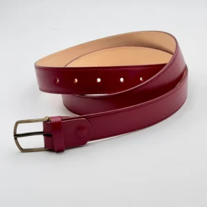 Cintura altezza 3 cm glossy rubino