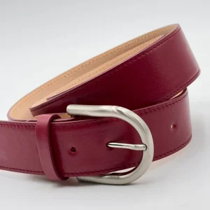 Cintura altezza 4 cm glossy rubino