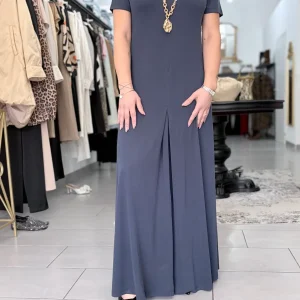 Abito lungo blu in Jersey Eleh