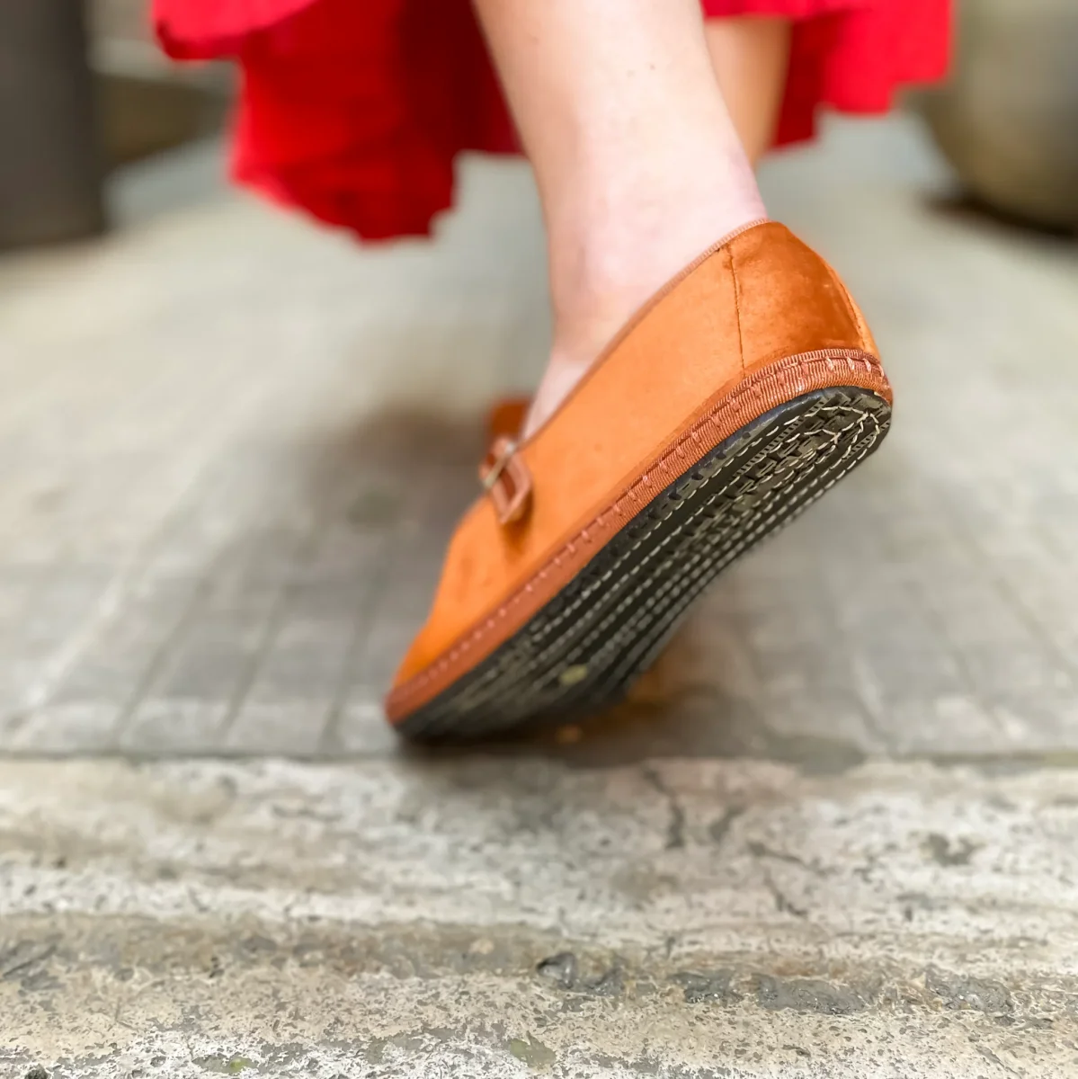 Friulana mary jane velluto arancio - immagine 6