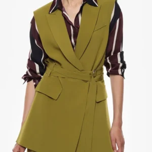 GILET LUNGO CON TASCHE E CINTURA IMPERIAL