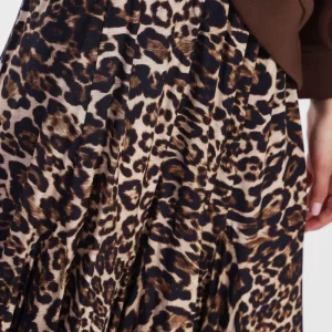 Gonna midi stampa animalier