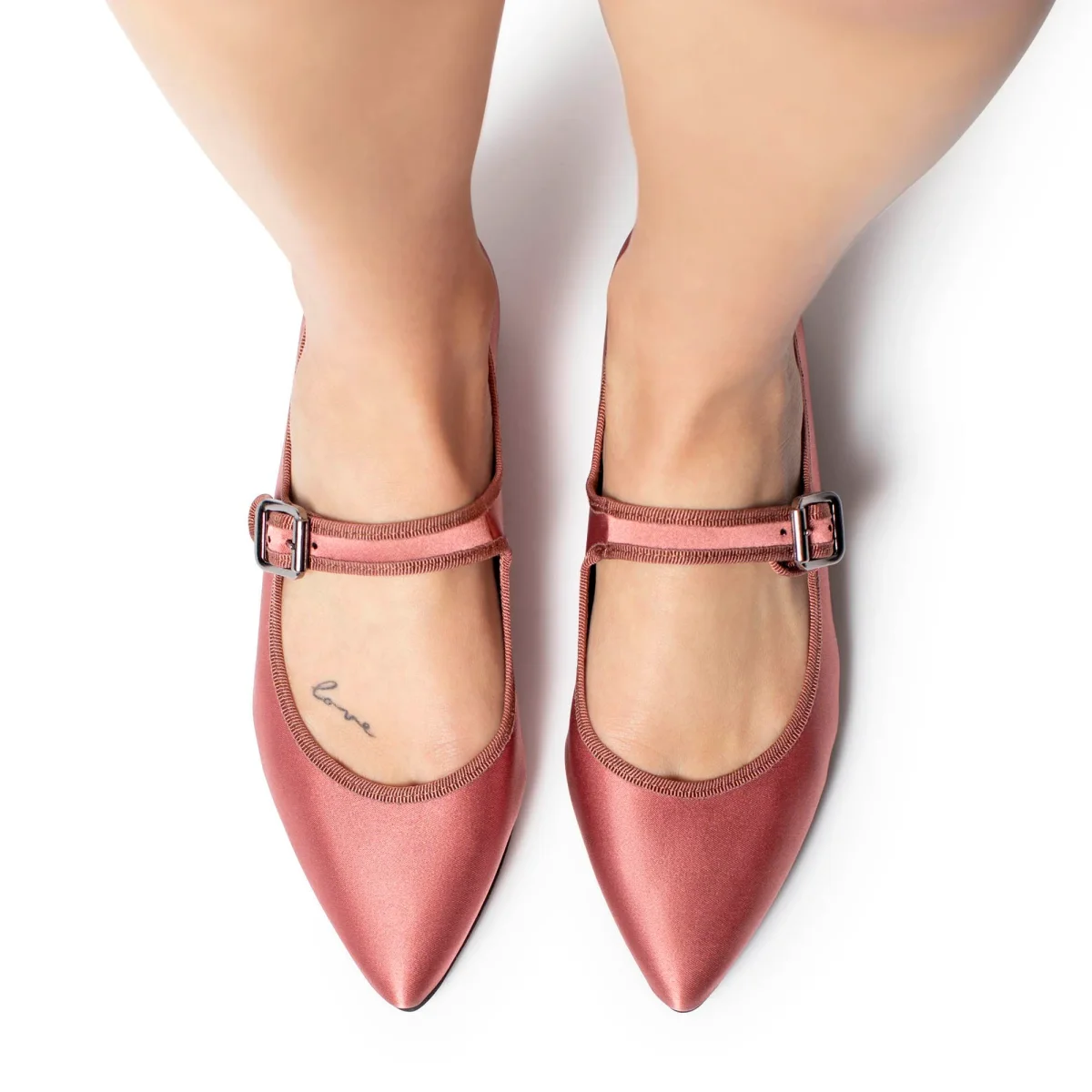 Flavia Mary Jane satin confetto - immagine 2