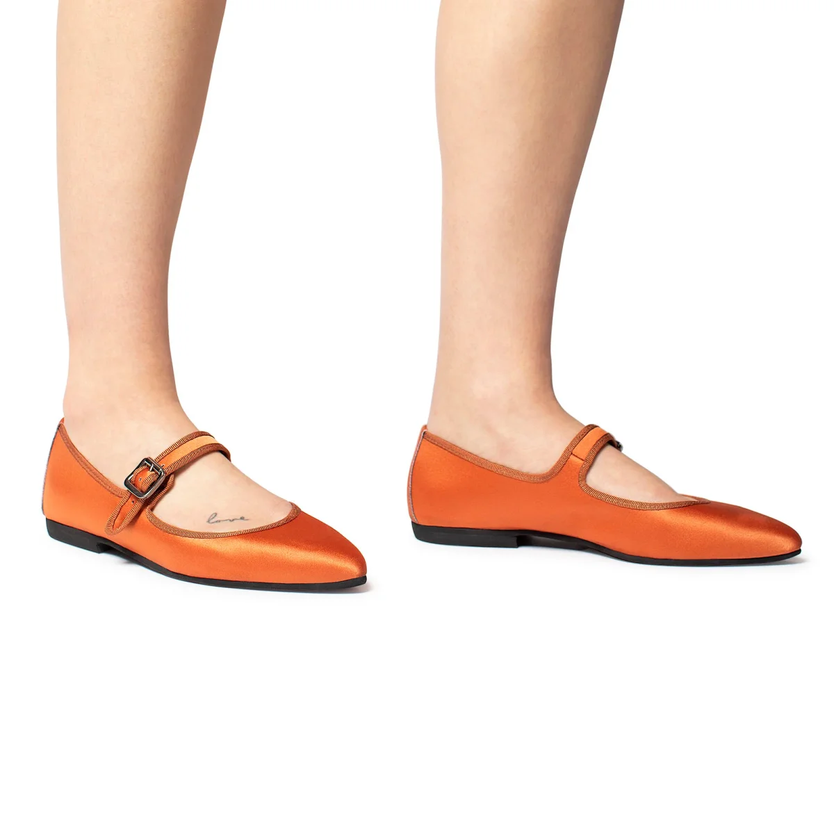 Flavia Mary Jane satin rame - immagine 7