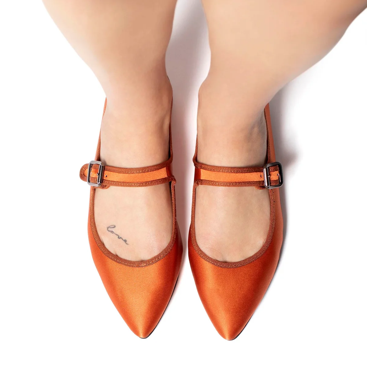 Flavia Mary Jane satin rame - immagine 3