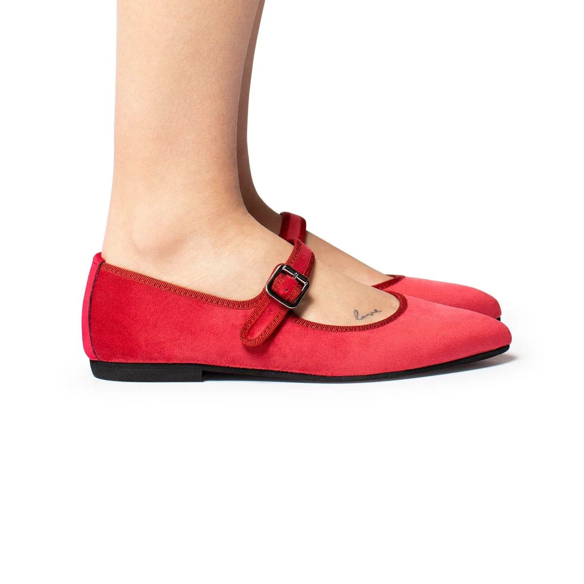 Flavia Mary Jane velluto magenta - immagine 2