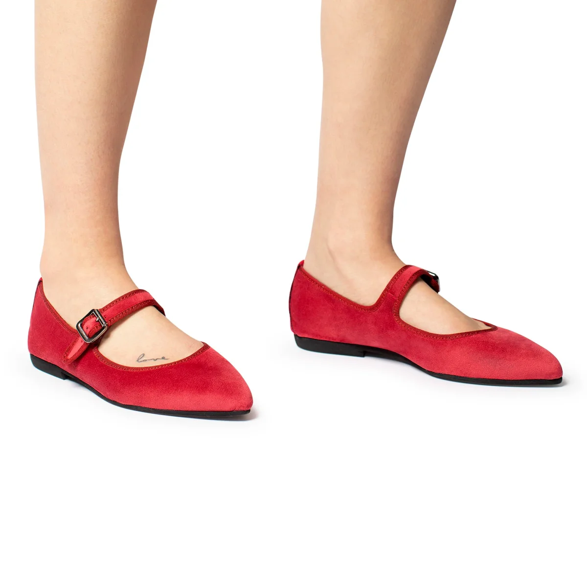 Flavia Mary Jane velluto magenta - immagine 4