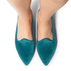 Scarpetta Flavia velluto ottanio