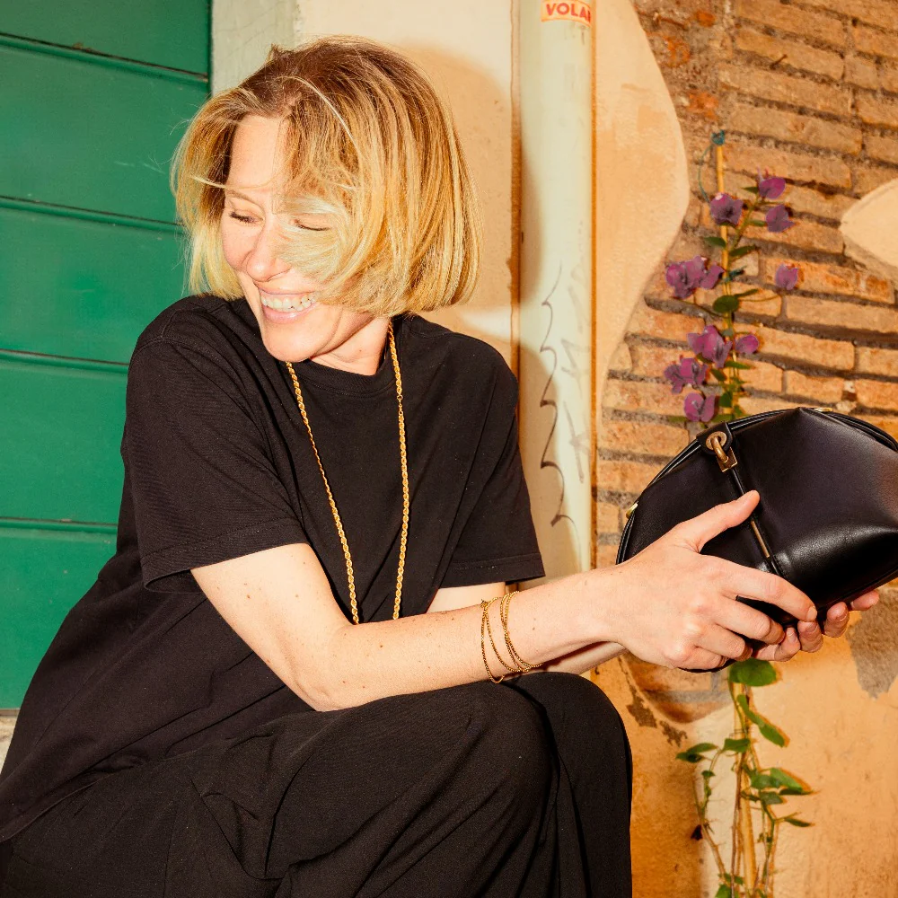 Pouf Medium mousse nero - immagine 5