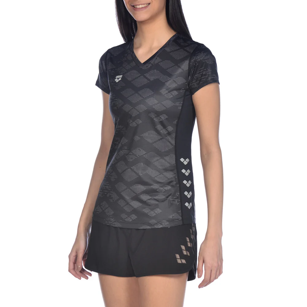 ARENA Woman T-Shirt Short Sleeve RUN MESH SOLID 001541