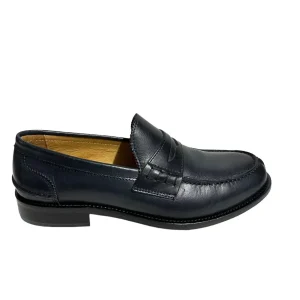 Fedeni - Mocassino In Pelle Blu Art.334 (8041) 334 - BLU