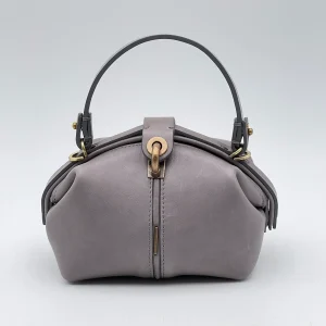 Pouf Small ingrassato grigio