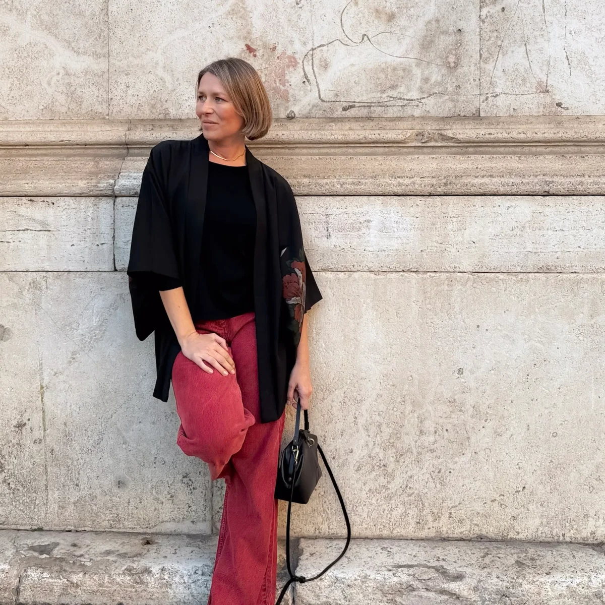 Pouf Medium mousse nero - immagine 3