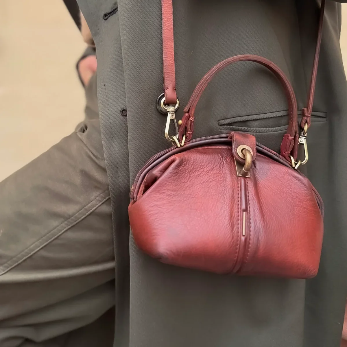 Pouf Small invecchiato corteccia