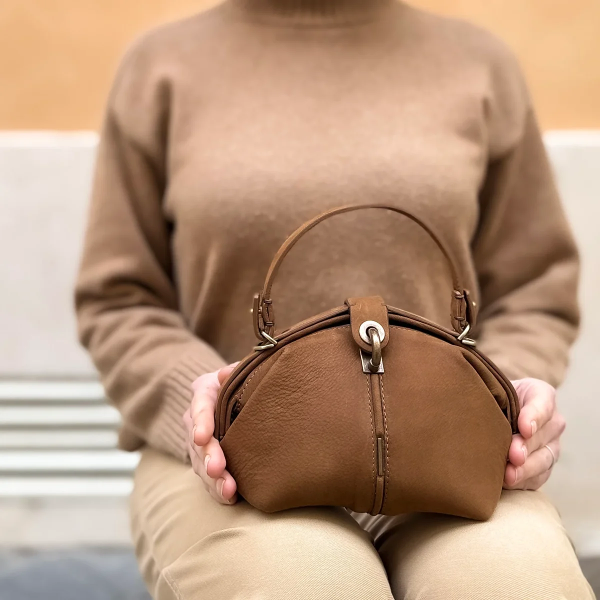 Pouf Small long beach caramello - immagine 8