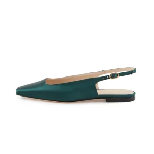 Sandaletti Verdi in Satin