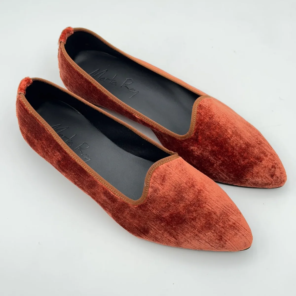 Scarpetta Flavia velluto perla ruggine - immagine 3