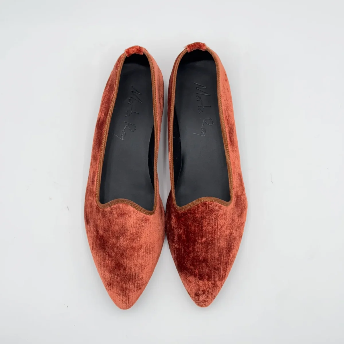 Scarpetta Flavia velluto perla ruggine - immagine 6