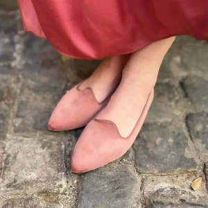 Scarpetta Flavia velluto cipria