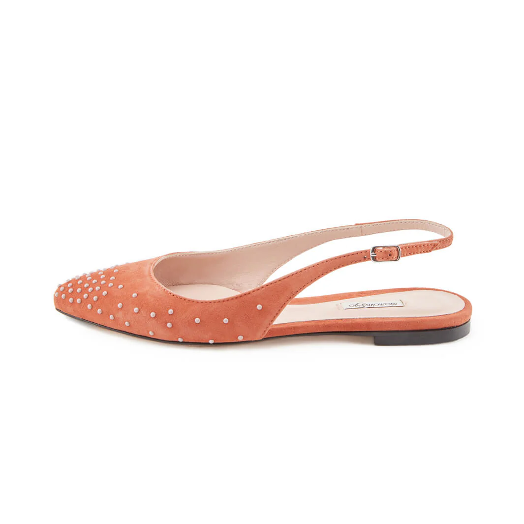 Sandaletti Suede Terracotta con Borchie - immagine 2