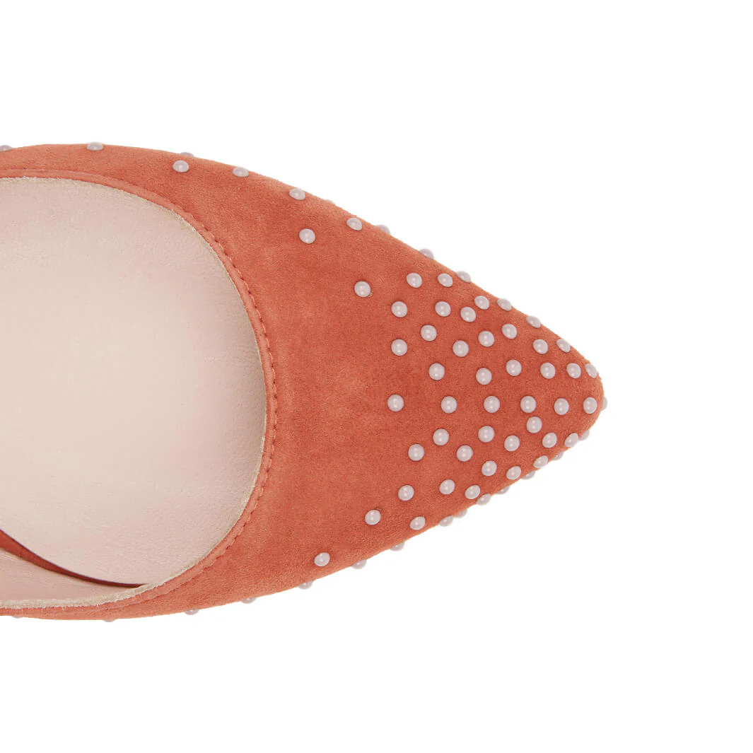 Sandaletti Suede Terracotta con Borchie - immagine 4