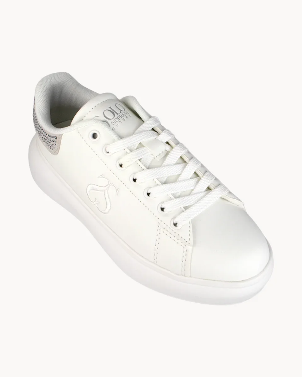 Sneakers Solo Soprani Couture con patch posteriore strass - immagine 5