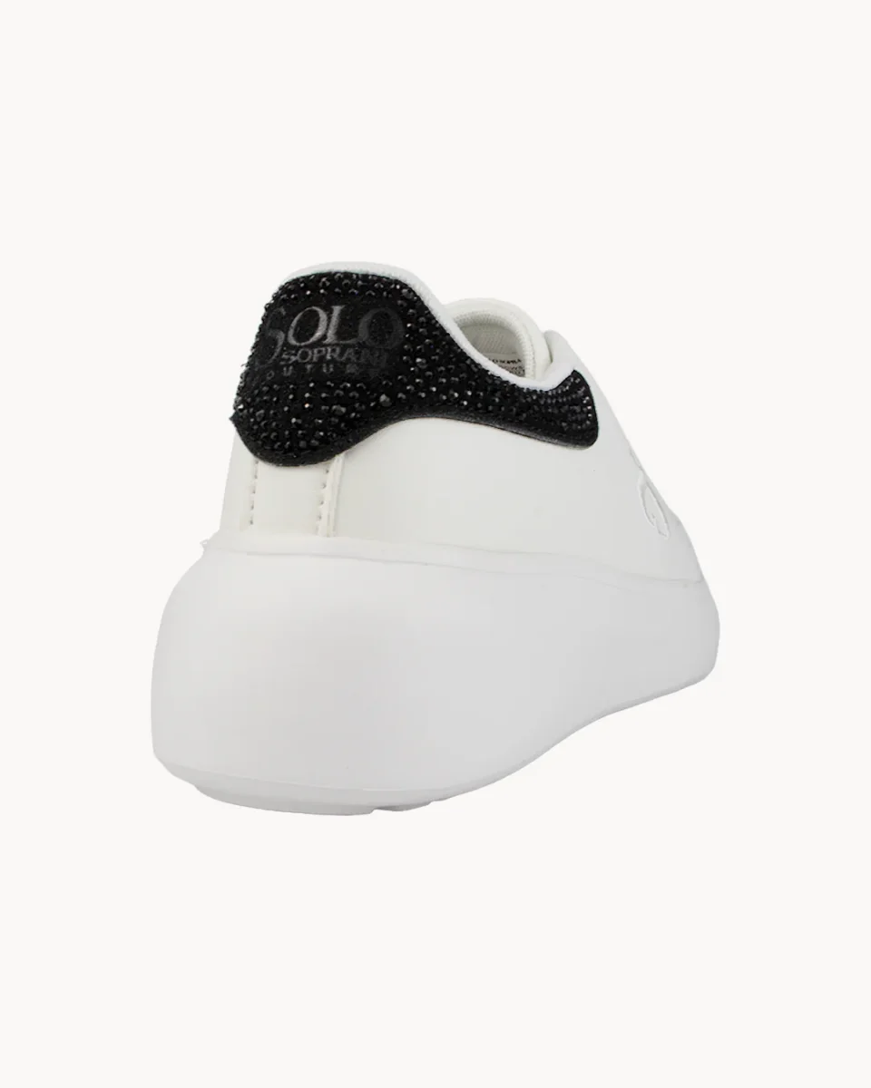 Sneakers Solo Soprani Couture con patch posteriore strass - immagine 7