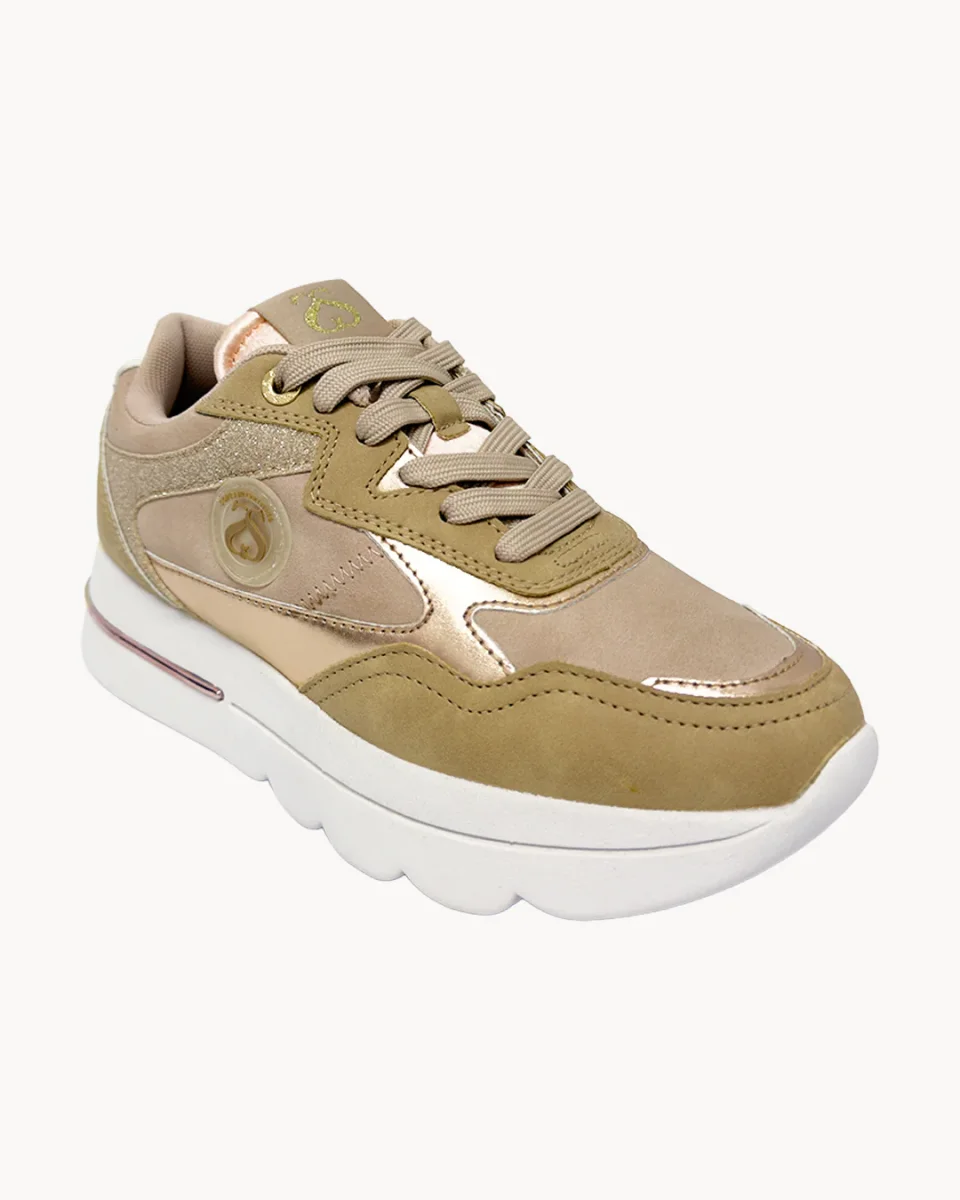 Sneakers platform Solo Soprani Couture con dettagli metallizzati - immagine 7