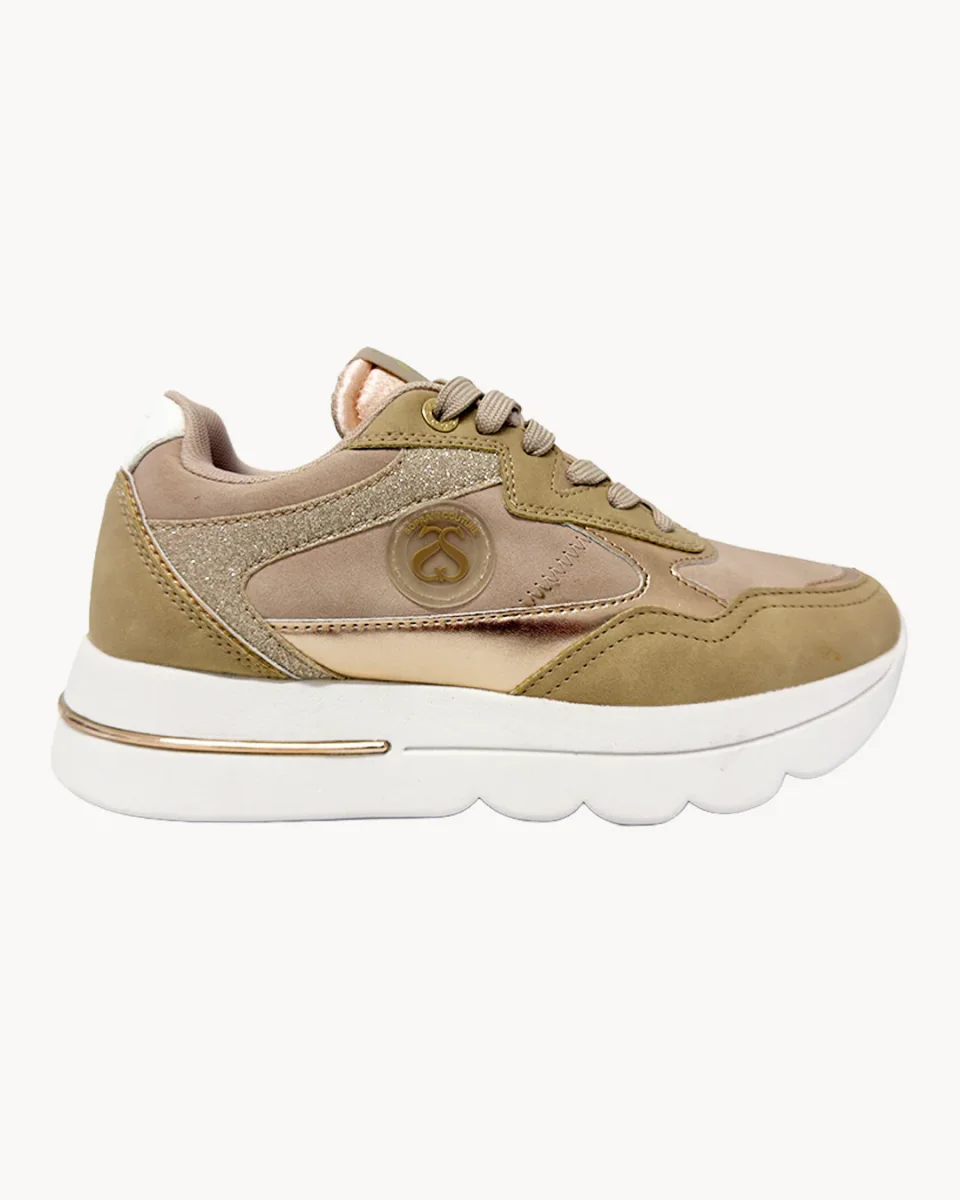 Sneakers platform Solo Soprani Couture con dettagli metallizzati - immagine 5