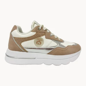 Sneakers platform Solo Soprani Couture con dettagli metallizzati