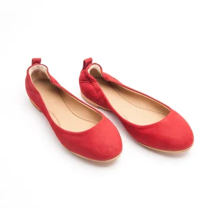 Ballerina tonda sacchetto long beach rosso