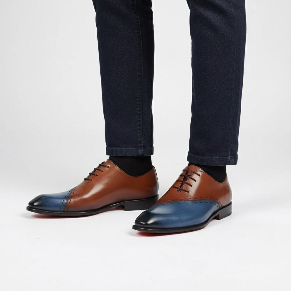Oxford Split Seam Jeans and Brown - immagine 3