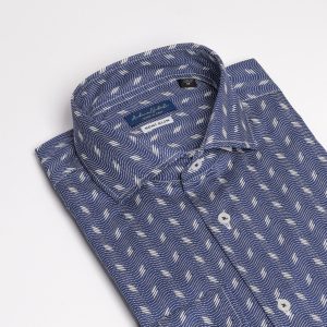 Blue Patterned Shirt