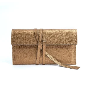 Fred bag organizer martellato laminato bronzo