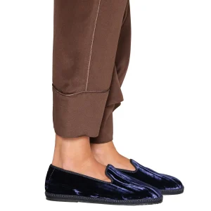 Friulana Doge velluto maflè blu notte