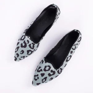 Scarpetta Flavia velluto maculato salvia nero