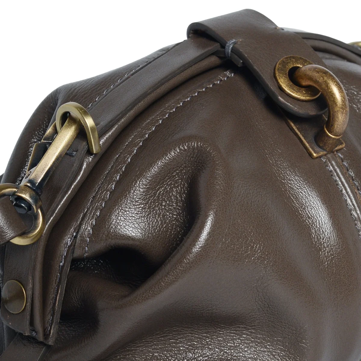 Pouf Small glossy taupe - immagine 4