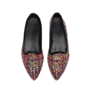 Scarpetta Flavia boucle laminato fuxia