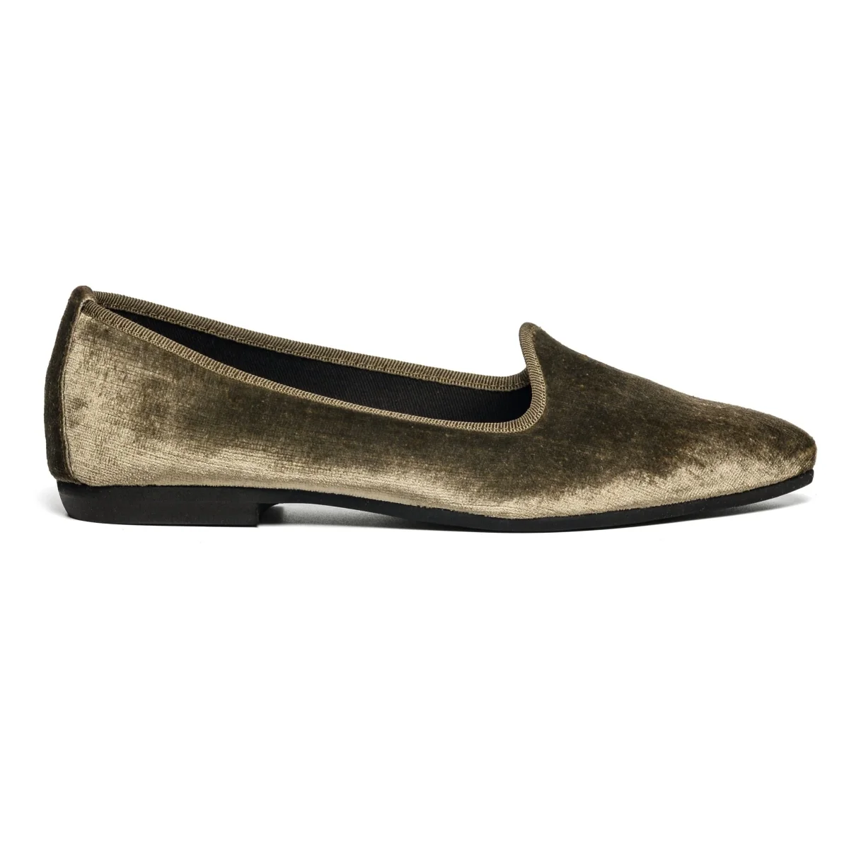 Scarpetta Flavia velluto perla talpa - immagine 3