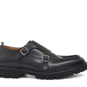 Rossi - Mocassino Doppia Fibbia In Pelle Nero Art.882 (9181) 882