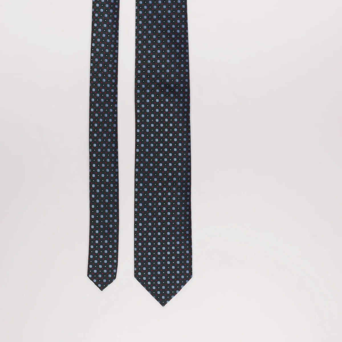Sartorial Tie with Micro Floral Pattern - immagine 3